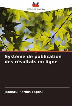 Système de publication des résultats en ligne - Taposi, Jannatul Ferdus