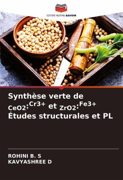 Cover Synthèse verte de CeO2:Cr3+ et ZrO2:Fe3+ Études structurales et PL