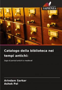 Cover Catalogo della biblioteca nei tempi antichi: