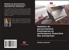 Cover Notation du gouvernement d'entreprise et performance financière des entreprises