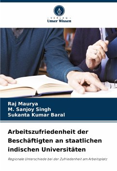 Cover Arbeitszufriedenheit der Beschäftigten an staatlichen indischen Universitäten