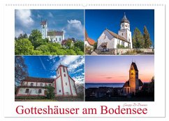 Gotteshäuser am Bodensee (Wandkalender 2025 DIN A2 quer), CALVENDO Monatskalender