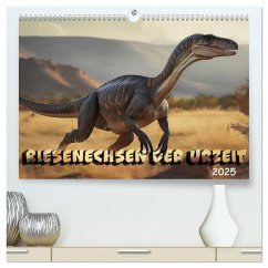 Riesenechsen der Urzeit (hochwertiger Premium Wandkalender 2025 DIN A2 quer), Kunstdruck in Hochglanz