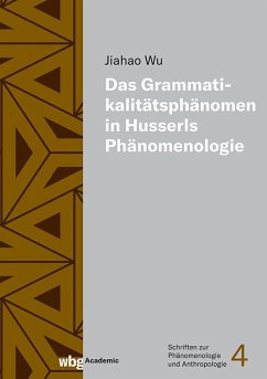 Cover Das Grammatikalitätsphänomen in Husserls Phänomenologie