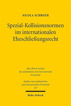 Cover Spezial-Kollisionsnormen im internationalen Eheschließungsrecht