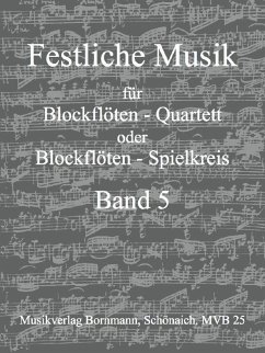 Cover Feuerwerksmusik für 4 Blockflöten (SATB) Partitur und Stimmen