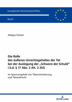 Cover Die Rolle des äußeren Unrechtsgehaltes der Tat bei der Auslegung der 