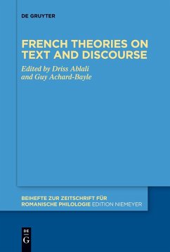 French theories on text and discourse