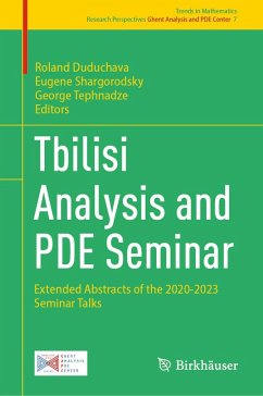 Cover Tbilisi Analysis and PDE Seminar (eBook, PDF)