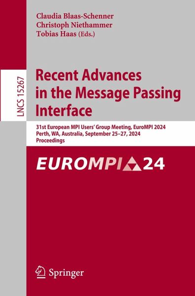 Recent Advances in the Message Passing Interface Recent Advances in the Message Passing Interface
