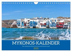 Griechenland - Mykonos Kalender (Wandkalender 2025 DIN A4 quer), CALVENDO Monatskalender - Calvendo;Bihlmayer - Bihlmayer-MEDIA, Michael