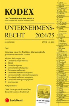 Cover KODEX Unternehmensrecht 2024/25 - inkl. App