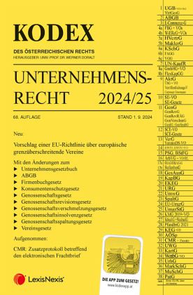 KODEX Unternehmensrecht 2024/25 - inkl. App KODEX Unternehmensrecht 2024/25 - inkl. App