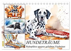 Hundeträume (Tischkalender 2025 DIN A5 quer), CALVENDO Monatskalender