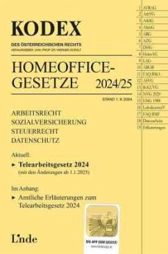 Cover KODEX Homeoffice-Gesetze 2024/25
