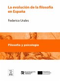 La evolución de la filosofía en España (eBook, ePUB)