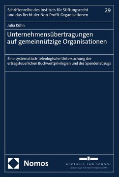 Cover Unternehmensübertragungen auf gemeinnützige Organisationen (eBook, PDF)