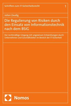 Cover Die Regulierung von Risiken durch den Einsatz von Informationstechnik nach dem BSIG (eBook, PDF)