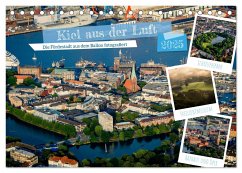 Kiel aus der Luft - Die Stadt an der Förde aus dem Ballon fotografiert (Tischkalender 2025 DIN A5 quer), CALVENDO Monatskalender