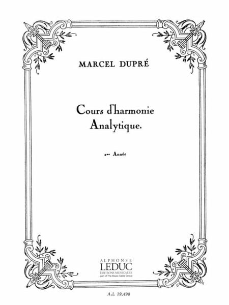Cours d'harmonie analytique (deuxičme année) Cours d'harmonie analytique (deuxičme année)