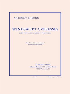 Cover Windswept cypresses pour flute, alto, harpe et percussion partition et parties
