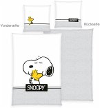 Herding Snoopy Bettwäsche-Set Classic Grey, 135×200 cm, Renforcé