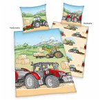 Young Collection 4451243050 - Traktor Bettwäsche, 80x80 cm + 135x200 cm, 100% Baumwolle Young Collection 4451243050 - Traktor Bettwäsche, 80x80 cm + 135x200 cm, 100% Baumwolle