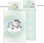 babybest® 2485269063 - Zebra Bettwäsche (Made in Green), 40x60 cm + 100x135 cm, 100% Baumwolle