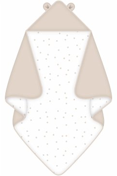 Cover babybest® 1040259017 - Little bear Kapuzendecke, 80 x 80 cm, 100% Baumwolle