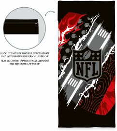 NFL 6941601547 - Fitness-Tuch mit Flap, 50x110 cm + 15 cm Flap, 100% Polyester Cover NFL 6941601547 - Fitness-Tuch mit Flap, 50x110 cm + 15 cm Flap, 100% Polyester