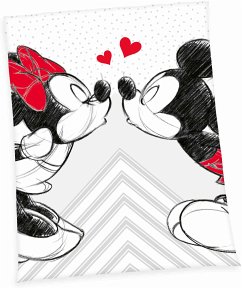 Disney's Mickey & Minnie 7478480036 - Microfaserflauschdecke, 150x200 cm, 100% Polyester Cover Disney's Mickey & Minnie 7478480036 - Microfaserflauschdecke, 150x200 cm, 100% Polyester