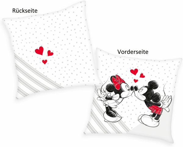 Disney's Mickey & Minnie 5478480003 - Soft Velboa Kissen, 40x40 cm, 100% Polyester Disney's Mickey & Minnie 5478480003 - Soft Velboa Kissen, 40x40 cm, 100% Polyester