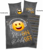 Emot!x 4459272039 - Bettwäsche, 80x80 cm + 155x220 cm, 100% Baumwolle
