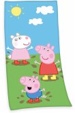 Peppa Pig 6186401516 - Velourstuch, 75x150 cm, 100% Baumwolle Peppa Pig 6186401516 - Velourstuch, 75x150 cm, 100% Baumwolle