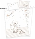 babybest® 2685208063 - Lieblingsmensch Flanell-Bettwäsche, 40x60 cm + 100x135 cm, 100% Baumwolle