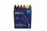 edu³ PRIME Jumbo Wachsmalkreide Basic, 6er Set edu³ PRIME Jumbo Wachsmalkreide Basic, 6er Set