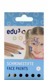 edu³ Schminkstifte Basic rund, 6er Set edu³ Schminkstifte Basic rund, 6er Set