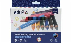 Cover edu³ PRIME Super Jumbo Buntstifte, 10er Set inkl. Spitzer