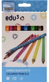 edu³ Jumbo tri Buntstifte, 12er Set inkl. Spitzer edu³ Jumbo tri Buntstifte, 12er Set inkl. Spitzer