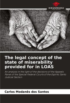 Cover The legal concept of the state of miserability provided for in LOAS
