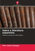 Sobre a literatura espanhola