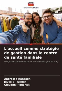 Cover L'accueil comme stratégie de gestion dans le centre de santé familiale