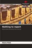 Nothing to report Nothing to report