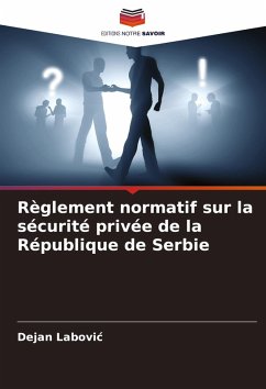 Cover Règlement normatif sur la sécurité privée de la République de Serbie