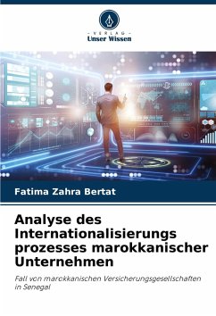 Cover Analyse des Internationalisierungs prozesses marokkanischer Unternehmen