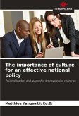 The importance of culture for an effective national policy