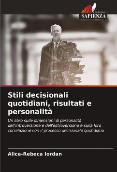 Cover Stili decisionali quotidiani, risultati e personalità