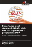 Importanza degli standard (NAAC, NBA, ISO, Six Sigma) per il programma MBA