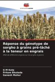 Réponse du génotype de sorgho à grains pré-lâché à la teneur en engrais