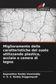 Miglioramento delle caratteristiche del suolo utilizzando plastica, acciaio e cenere di legno